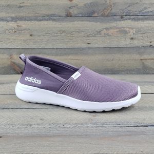 adidas Lite Racer Women's Slip Ons Purple NEW
